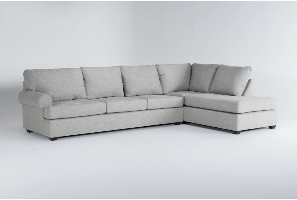 Hampstead Dove 140" 2 Piece Sectional With Right Arm Facing Corner Chaise