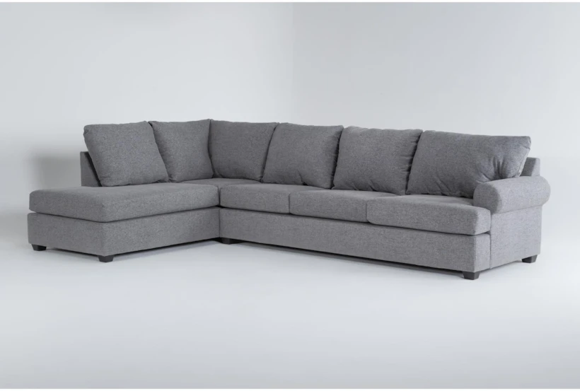 Hampstead Graphite 140" 2 Piece Sectional With Left Arm Facing Corner Chaise - 360