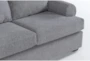 Hampstead Graphite 139" 2 Piece Sectional with Left Arm Facing Corner Chaise & Storage Ottoman - Detail