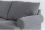 Hampstead Graphite 139" 2 Piece Sectional with Left Arm Facing Corner Chaise & Storage Ottoman - Detail