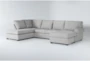 Hampstead Dove 140" 2 Piece Sectional with Right Arm Facing Sofa Chaise & Left Arm Facing Corner Chaise - Signature