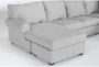 Hampstead Dove 140" 2 Piece Sectional With Left Arm Sofa Chaise - Detail