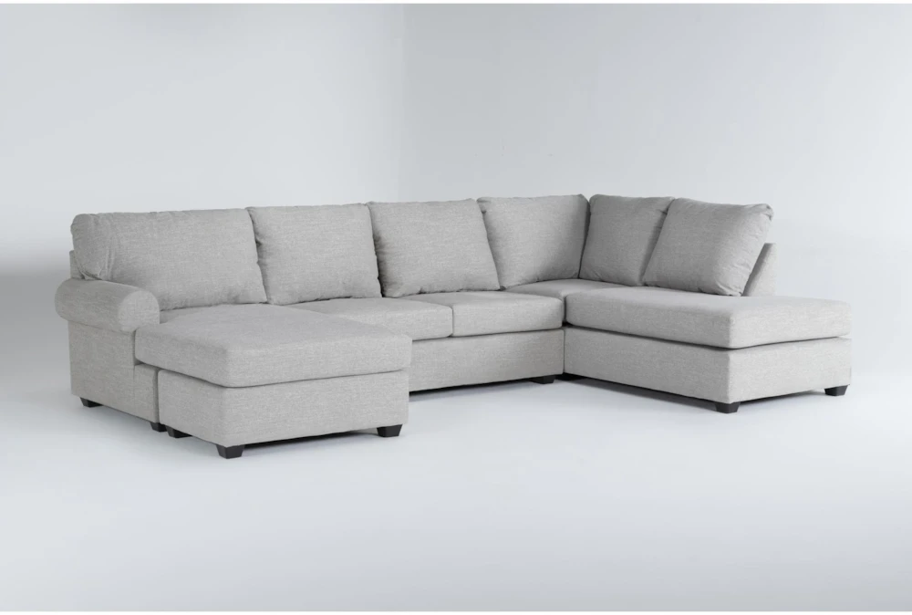 Hampstead Dove 137" 2 Piece Sectional With Left Arm Facing Sofa Chaise & Right Arm Facing Corner Chaise