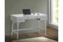 Trey White 47" Writing Desk With 3 Drawers - Room