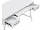 Trey White 47" Writing Desk With 3 Drawers - Storage