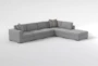 Adan Modular 158" 6 Piece Sectional With Left Arm Facing Chair - Side