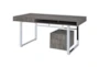 Wally Grey 65" Writing Desk With 4 Drawers + 2 Shelves - Signature