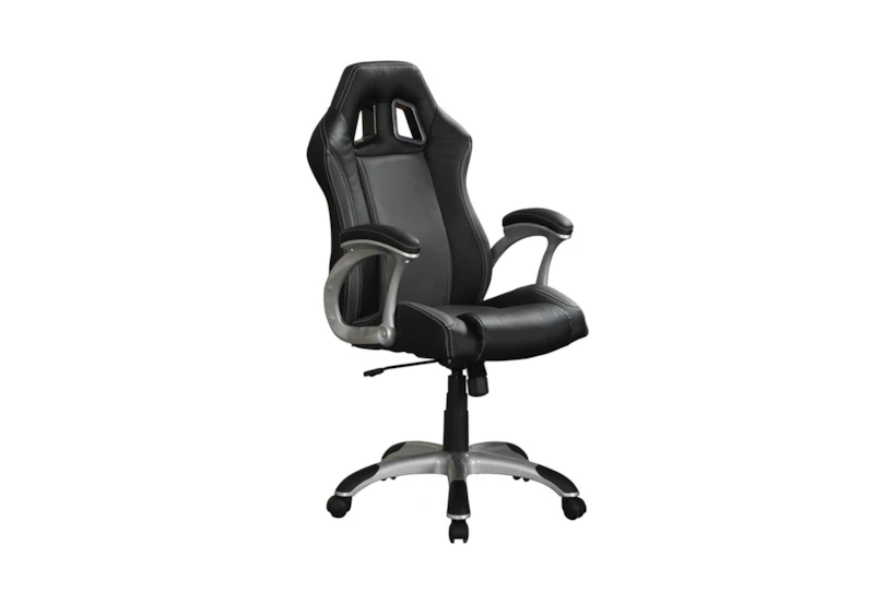 Randy Black + Grey Adjustable Office Chair  - 360