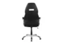 Russell Black + Silver Adjustable Office Chair - Back