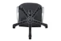 Russell Black + Silver Adjustable Office Chair - Bottom