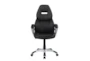Russell Black + Silver Adjustable Office Chair - Front