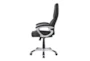 Russell Black + Silver Adjustable Office Chair - Side