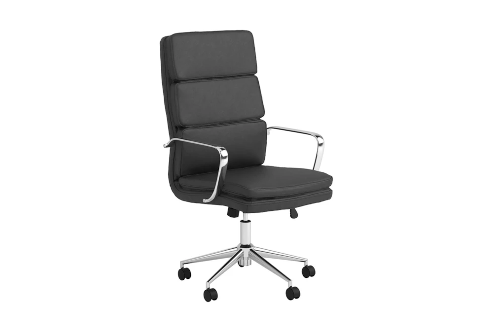 Corral Black Adjustable Upholstered Office Chair 