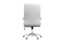 Corral White High Back Upholstered Office Chair  - Back