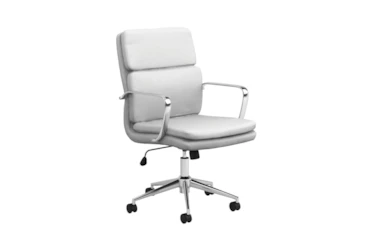 Willow White Standard Back Upholstered Office Chair