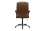 Gary Bown + Black With Padded Arm And Adjustable Office Chair  - Back