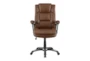 Gary Bown + Black With Padded Arm And Adjustable Office Chair  - Front