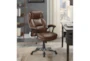 Gary Bown + Black With Padded Arm And Adjustable Office Chair  - Room