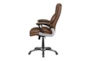 Gary Bown + Black With Padded Arm And Adjustable Office Chair  - Side