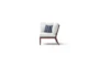 Ponte Outdoor Corner Chair With Centered Ink Sunbrella Cushion - Side