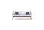 Ponte Outdoor Sofa With Bliss Ink Sunbrella Cushion - Front