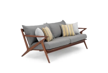 Ponte Outdoor Sofa With Charcoal Grey Sunbrella Cushion