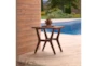 Ponte Outdoor 5 Piece Club Chair & Ottoman Set With Spa Blue Sunbrella Cushions - Room