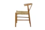 Brown Woven Wishbone Dining Chair - Material