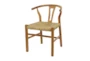 Brown Woven Wishbone Dining Chair - Signature