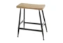 Charles Black Industrial Metal 19 Inch Counter Stool - Signature