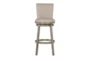 Kolton Big And Tall Swivel Barstool With Back - Front