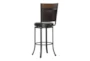 Frank Brown Swivel Barstool With Back - Back