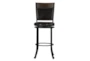Frank Brown Swivel Barstool With Back - Front
