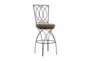 Bryan Big And Tall Metal Bronze Barstool With Back - Signature