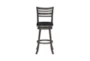 Brie Grey Swivel Barstool - Front
