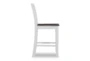 Cam Grey Counter Stool With Back - Side