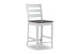 Cam Grey Counter Stool With Back - Signature