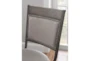 Hamilton Pewter Counter Stool With Back - Detail