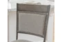 Hamilton Pewter Counter Stool With Back - Detail