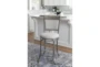 Hamilton Pewter Counter Stool With Back - Room