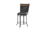 Hamilton Brown Counter Stool With Back - Back