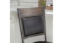 Hamilton Brown Counter Stool With Back - Detail