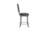 Hamilton Brown Counter Stool With Back - Side