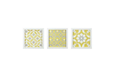 12X12 Yellow Tuscan Tiles Set Of 3