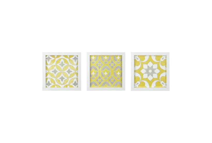 12X12 Yellow Tuscan Tiles Set Of 3 - 360
