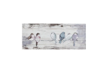 30X12 White/Grey Perched Birds - Main