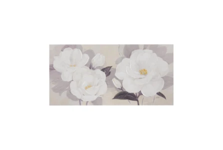 39X19 White Midday Bloom Florals