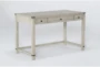 Kieran White 48" Desk With 3 Drawers - Side