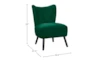 Calista Green Accent Chair - Detail