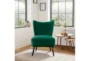 Calista Green Accent Chair - Room